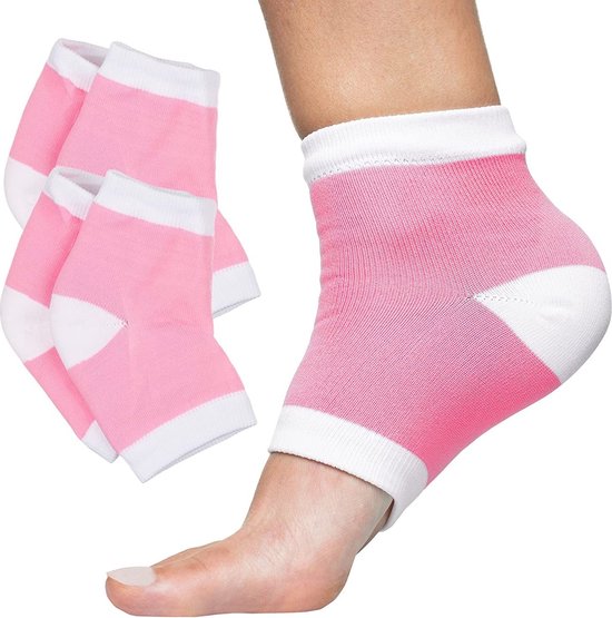 Hielbeschermers - Hielspoor Sok - Hiel sokken - Gelsok - Enkelsokken - Comfortabel - Anti Blaar - Ademend - Comfortabel - 1 paar - Roze