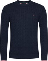 Tommy Hilfiger | Heren | Cable knit Jumper | Black Iris -Donker blauw | M