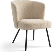 Furnihaus Fauteuil Cindy Boucle Beige Stof