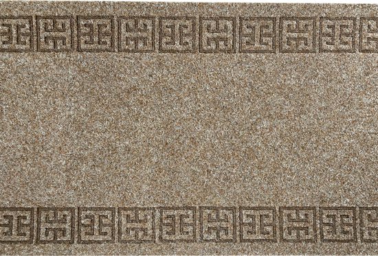 JYG Rug CORSICA - Tapis de cuisine - Tapis de cuisine - Antidérapant - 66x1500cm - Beige