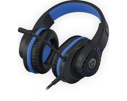 Qware Gaming - Headset - Tulsa - Geschikt voor Playstation 4 - Playstation 5 - PC - Multi platform - Blauw