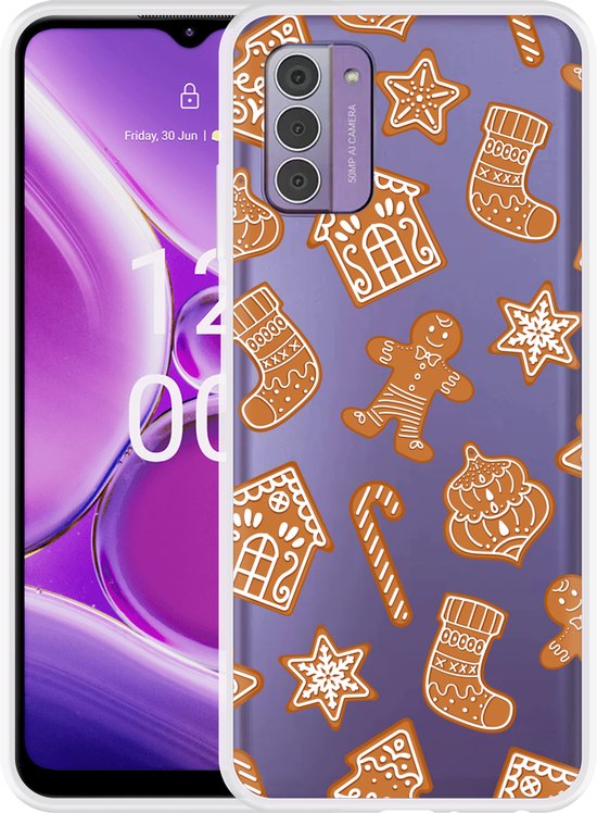 Cazy Hoesje geschikt voor Nokia G42 Christmas Cookies