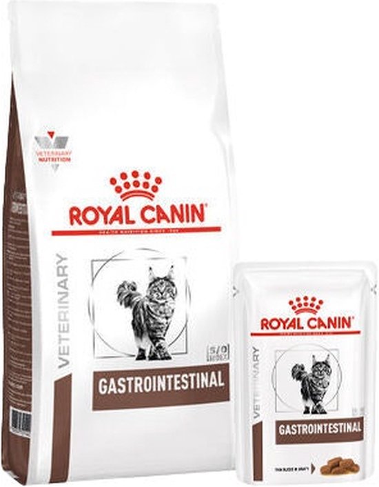 Royal Canin Gastro Intestinal Kat Combi bundel - 4 kg zak + 12 x 85 gr