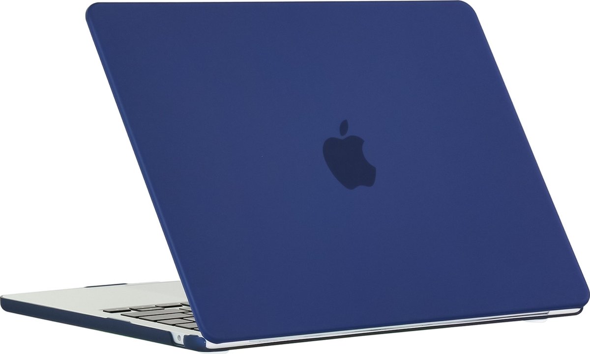 Mobigear Matte Case geschikt voor Apple MacBook Air 15 inch A2941 (2023) Hoes Hardshell MacBook Case - Marineblauw
