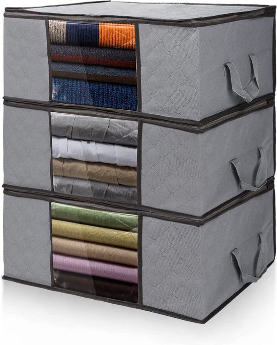 Opbergdozen voor onder het bed - 12 cm hoog, 2 stuks