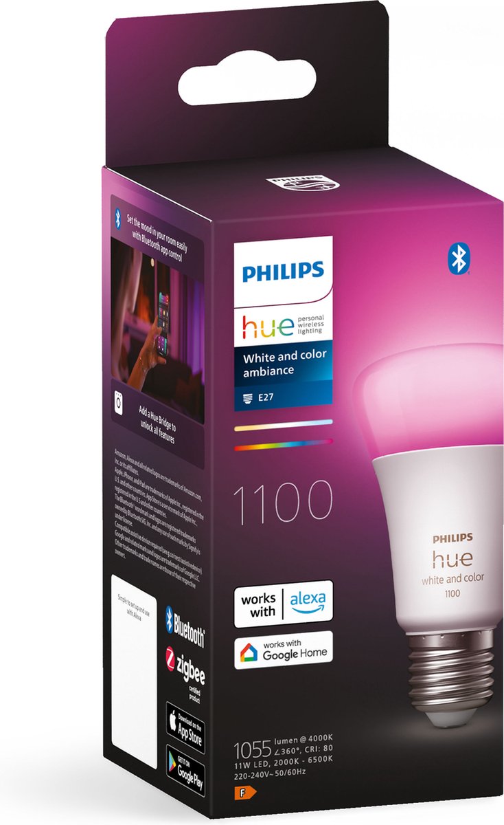 Philips Hue White and Color ambiance A60 - Ampoule connectée E27