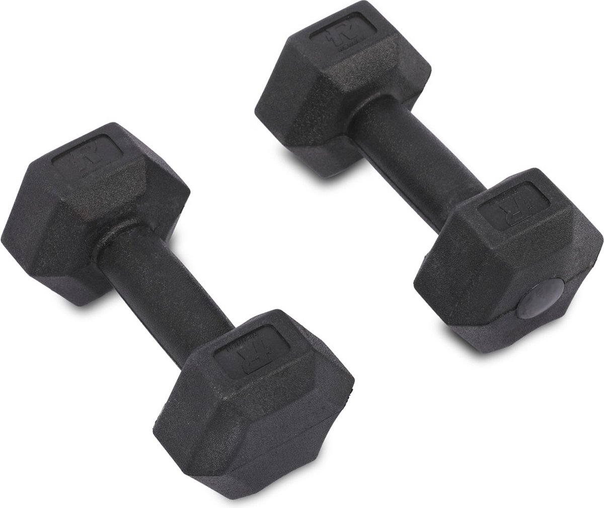 Rebblo Halterset - Fitness Dumbbells - Set van 2 Gewichten - Zwart - 2 kg