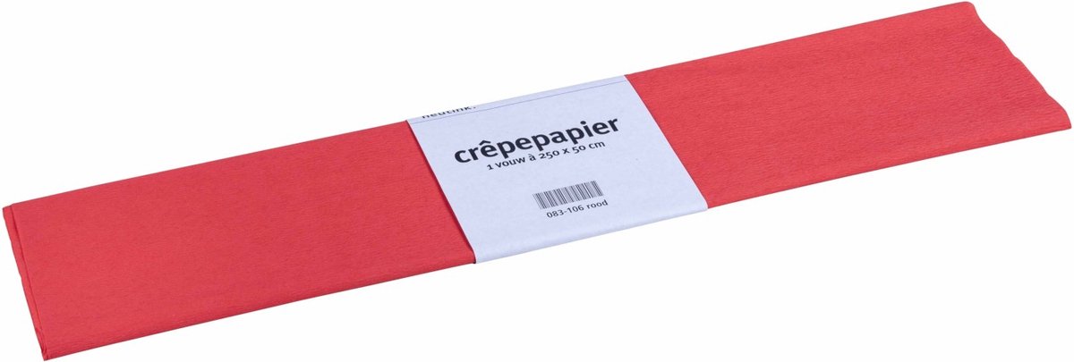 9 x Crepe papier Rood pakket 250 x 50 cm - Knutselen met papier - Knutselspullen