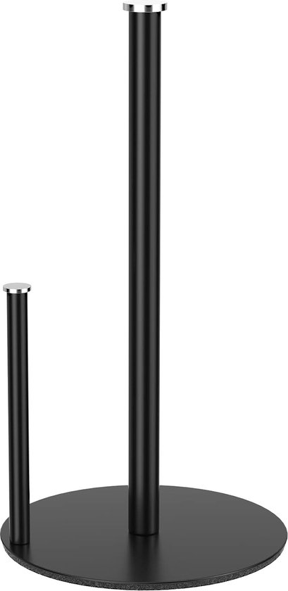 Kitchen Roll Holder Black Standing, Kitchen Paper Towel Holder for Standard and Large... | bol