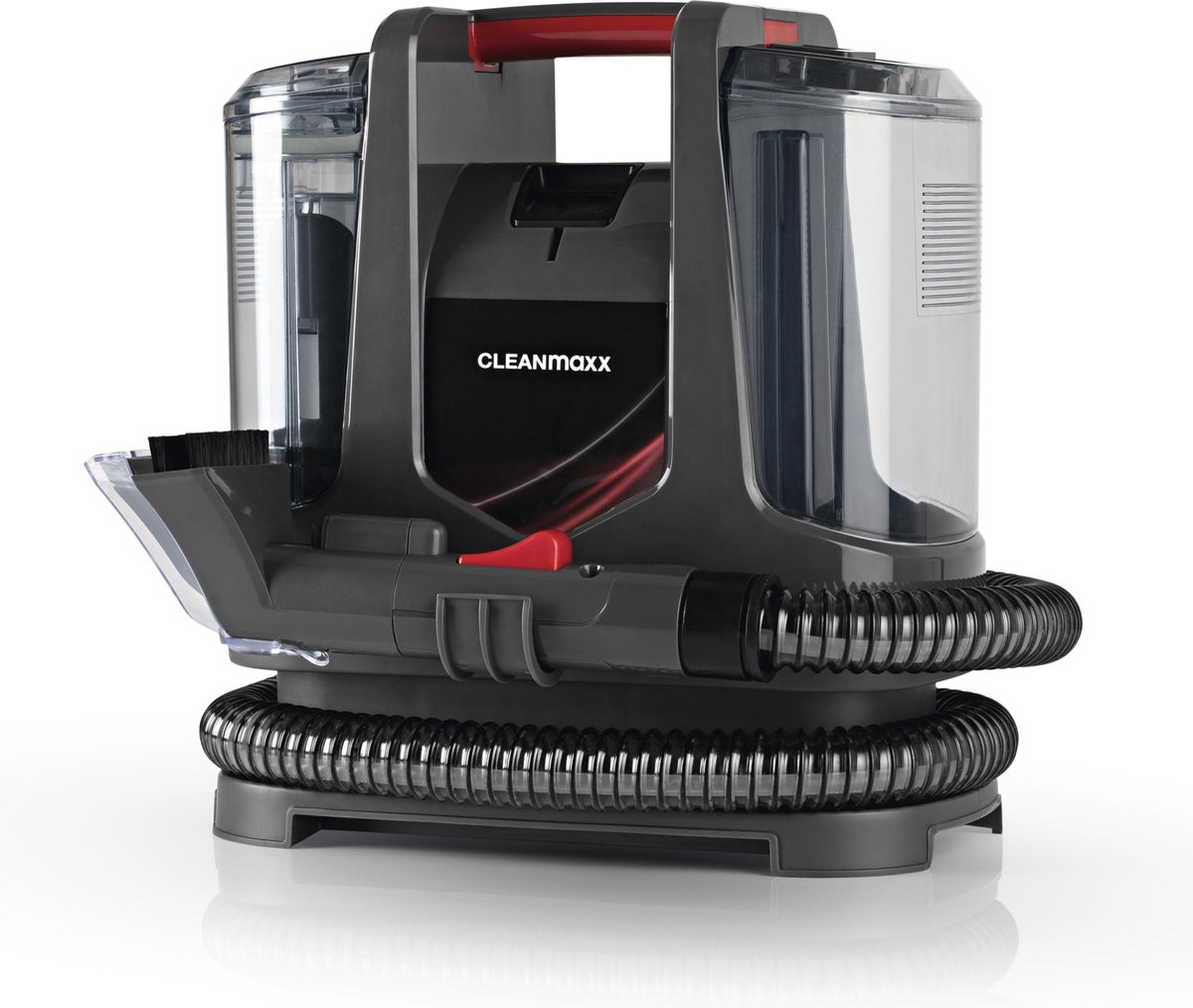 CLEANmaxx Kompakt Plus meubelreiniger 400 W | compacte wasstofzuiger met 2 mondstukken en dubbele tank | ideaal voor banken, auto’s, tapijten en bekleding | krachtige vlekverwijdering in huis