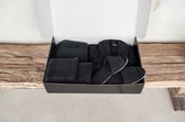 Cadeaubox Sauna Black L/XL [model/maat: badjas L/XL | slipper 39/40] - kerst cadeau/kerstpakket vrouw/man