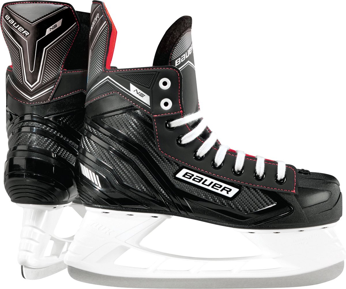 Bauer Ijshockeyschaatsen Ns Pro Skate Junior Zwart/rood Mt 38,5