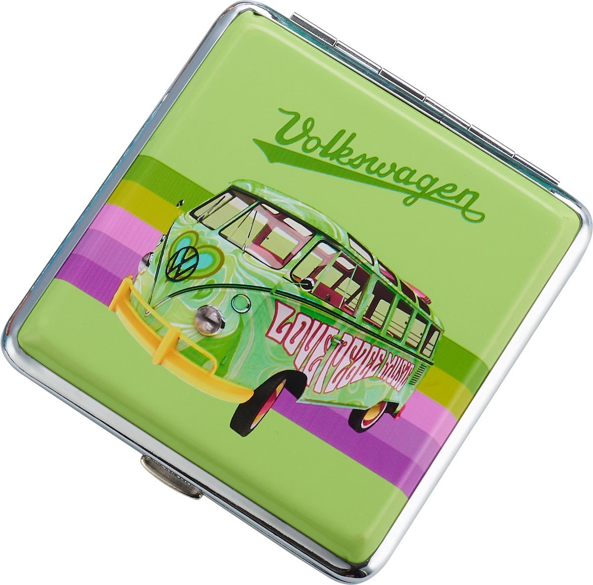 Goedkoopste Volkswagen Love Peace Music Sigarettendoosje/houder - Groen - 20 Sigaretten