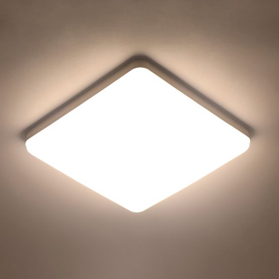 Delaveek-Vierkante Moderne LED Plafondlamp-36W 4050LM-Natuurlijk Wit 4000K-23cm