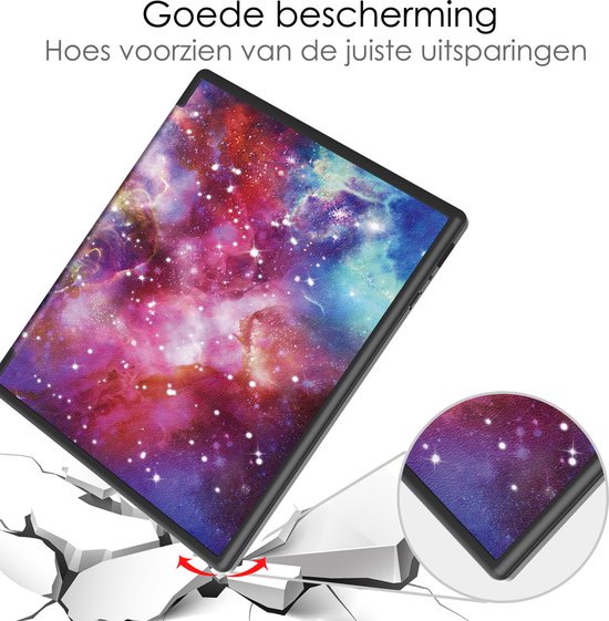 Étui adapté pour Kobo Elipsa 2E Cover Bookcase Cover Sleepcover avec protecteur d'écran - Galaxy