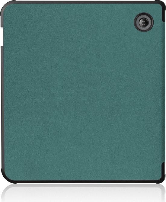 Hoesje Geschikt voor Kobo Libra 2 Hoes Book Case Trifold - Hoes Geschikt voor Kobo Libra 2 Hoesje Book Cover Met Screenprotector - Donkergroen van Hoesje  — afbeelding 4