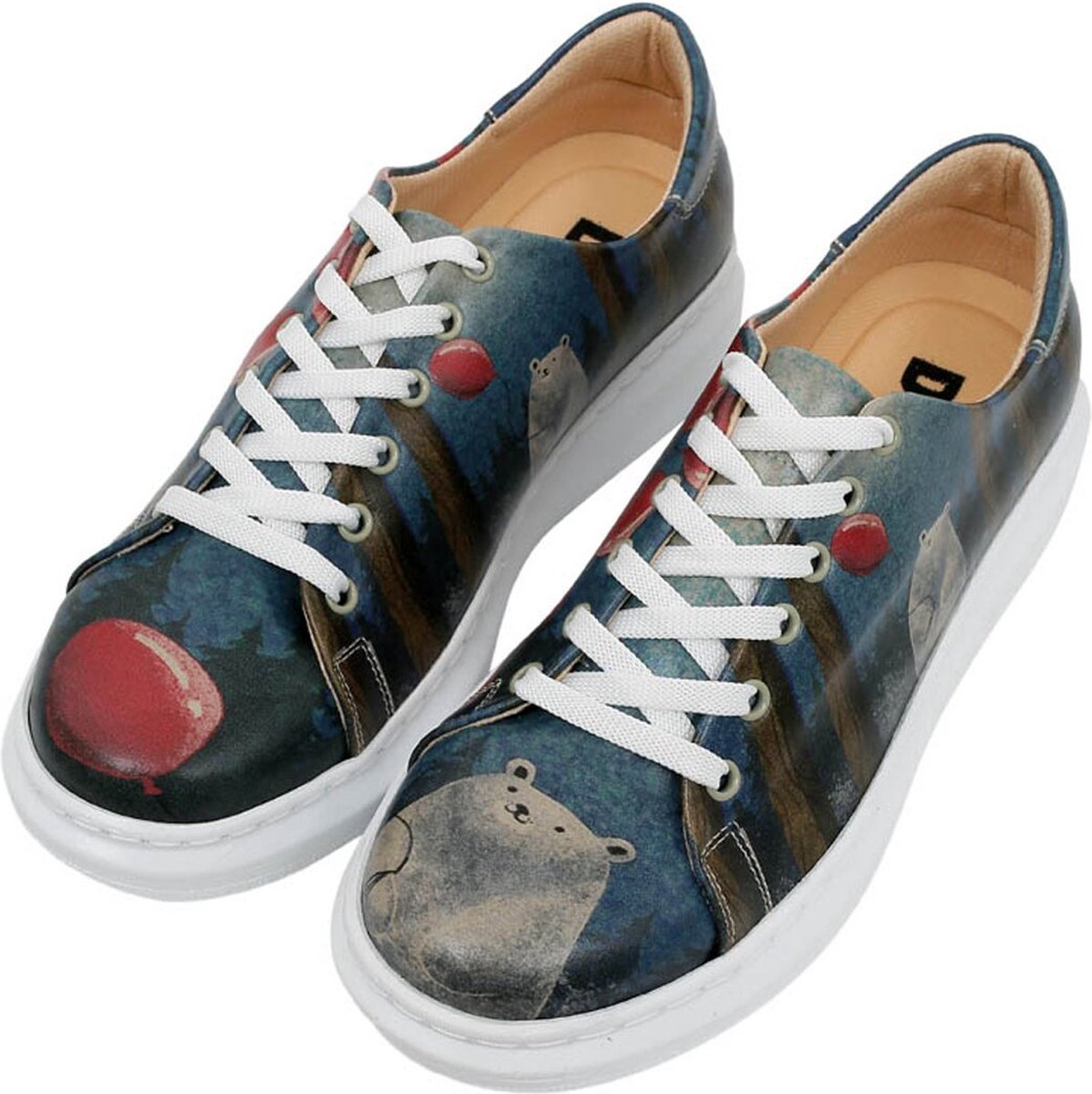 DOGO Myra Dames Sneakers- Bear with a Balloon 38