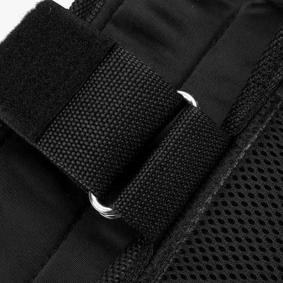 Gewichtsvest van 35 kg met 6 kg been- en 5 kg armgewichten, verstelbaar trainingsvest met 32 zakken, mesh-weefsel, schokabsorberende schouderbanden, duurzaam (35 kg