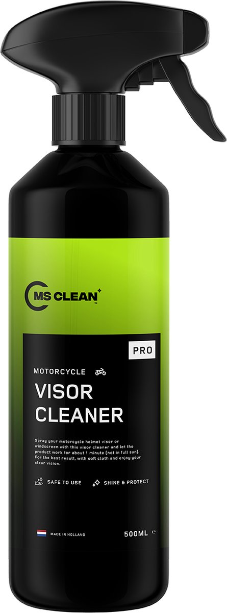 MS CLEAN Vizierreiniger - Motoren, Helmen, Windschermen - 500ml