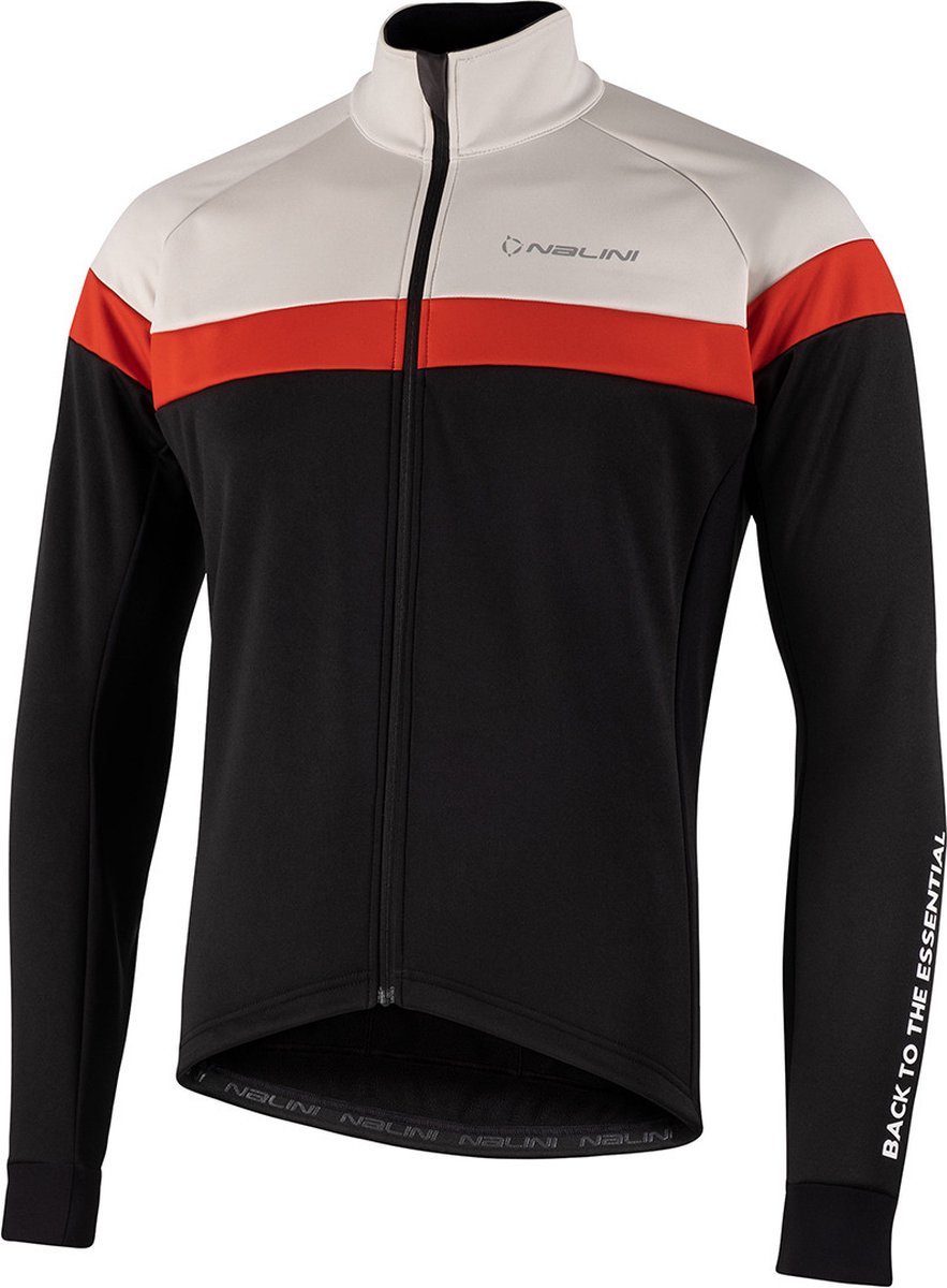 Nalini Fietsjack Heren Zwart Grijs - ROAD JKT BLACK GREY - XXL