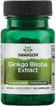 Swanson Health Ginkgo Biloba Extract 60mg - 30 capsules
