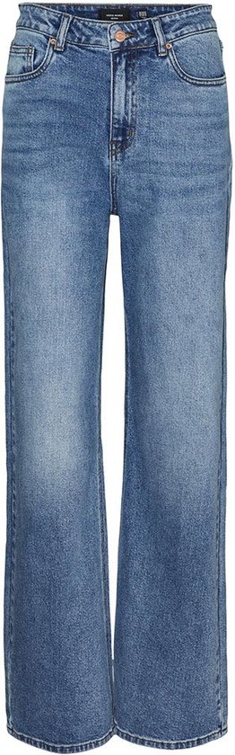 Vero Moda Jeans VMtessa HR Jeans larges Gu3203 Noos 10303839 Blue Medium Denm Taille femme - W28