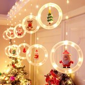 LED Kerstverlichting Raamlichtgordijn en figuren - Design - Kerstverlichting - Ijspegel verlichting - 225 LED - Met Afstandsbediening - Voor binnen en buiten