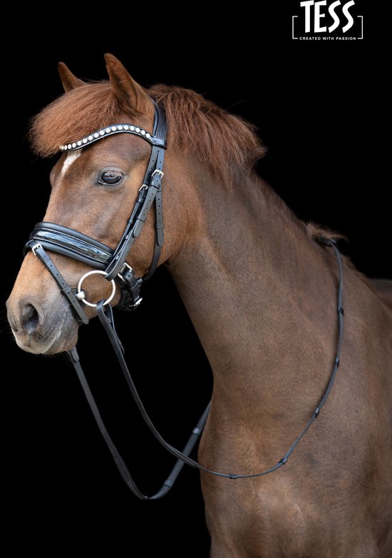 Tess Hoofdstel standaard Pony zwart Tess Hoofdstel standaard Pony zwart