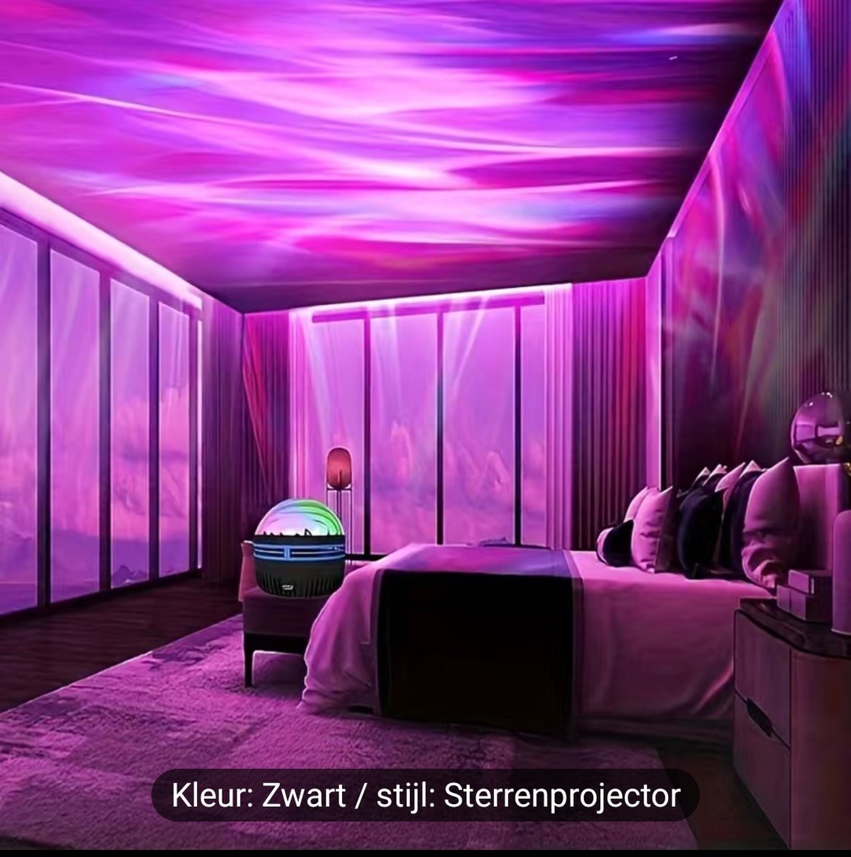 Led waterrimpel lamp, met afstandsbediening, usb aansluiting dus lekker