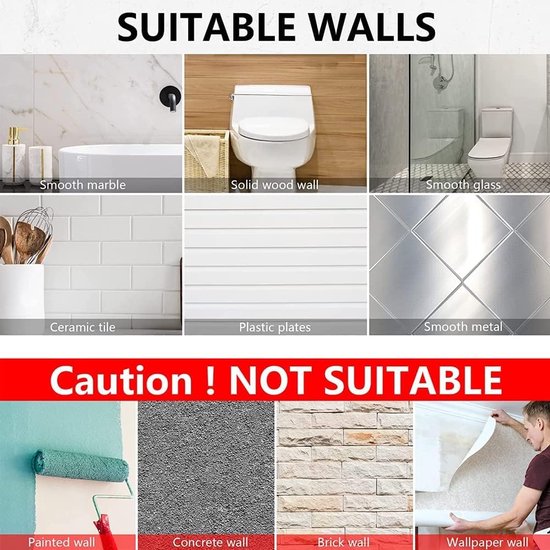 Zelfklevende 3 Stuks WC-rolhouder Set – Zilver, Zelfklevend, Geen Boren Nodig – Voor Badkamer, Toilet, Keuken Toiletpapierhouder Zilver