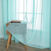 halfdoorzichtig, vintage, decoration curtain ,55 Inch W x 96 L Turquoise