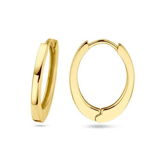 YO&NO - Oorbellen - Goud - Klapoorringen - Sieraden - 1.5/17mm - Vrouw - 585 Goud