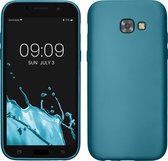 kwmobile telefoonhoesje geschikt voor Samsung Galaxy A5 (2017) - Hoesje voor smartphone - Back cover in Metallic carabisch blauw