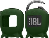 kwmobile siliconen hoesje voor mini-speaker - geschikt voor JBL Clip 4 - Flexibel materiaal - Speakercase in donkergroen