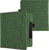 kwmobile Flip cover eReader hoesje geschikt voor Amazon Kindle Oasis 10. Generation - Met handvat - In groen