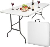 MaxxGarden Vouwtafel - Tuintafel - 180x70x74 cm - Wit