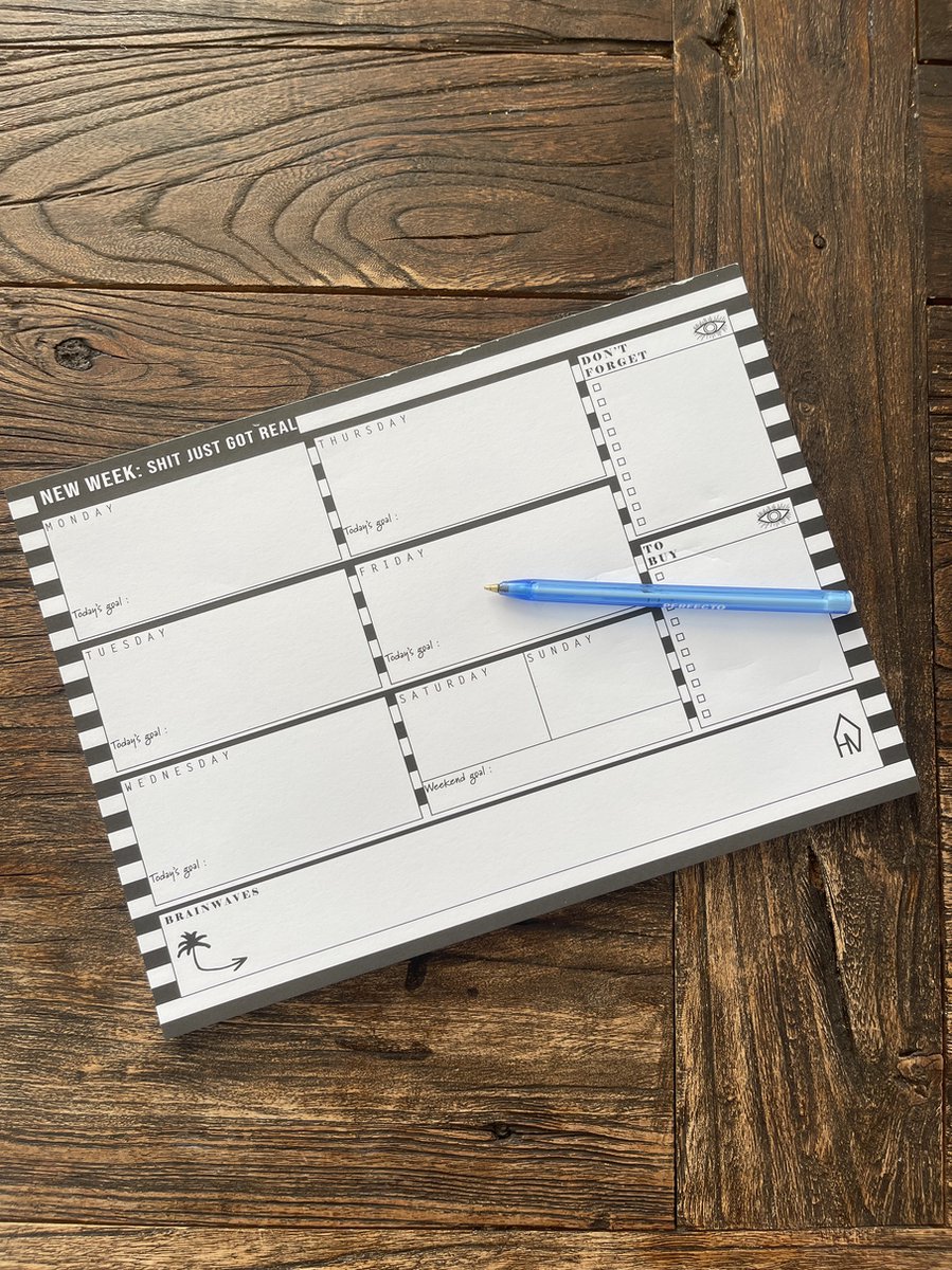 Housevitamin Weekplanner "Bretonse Streep"