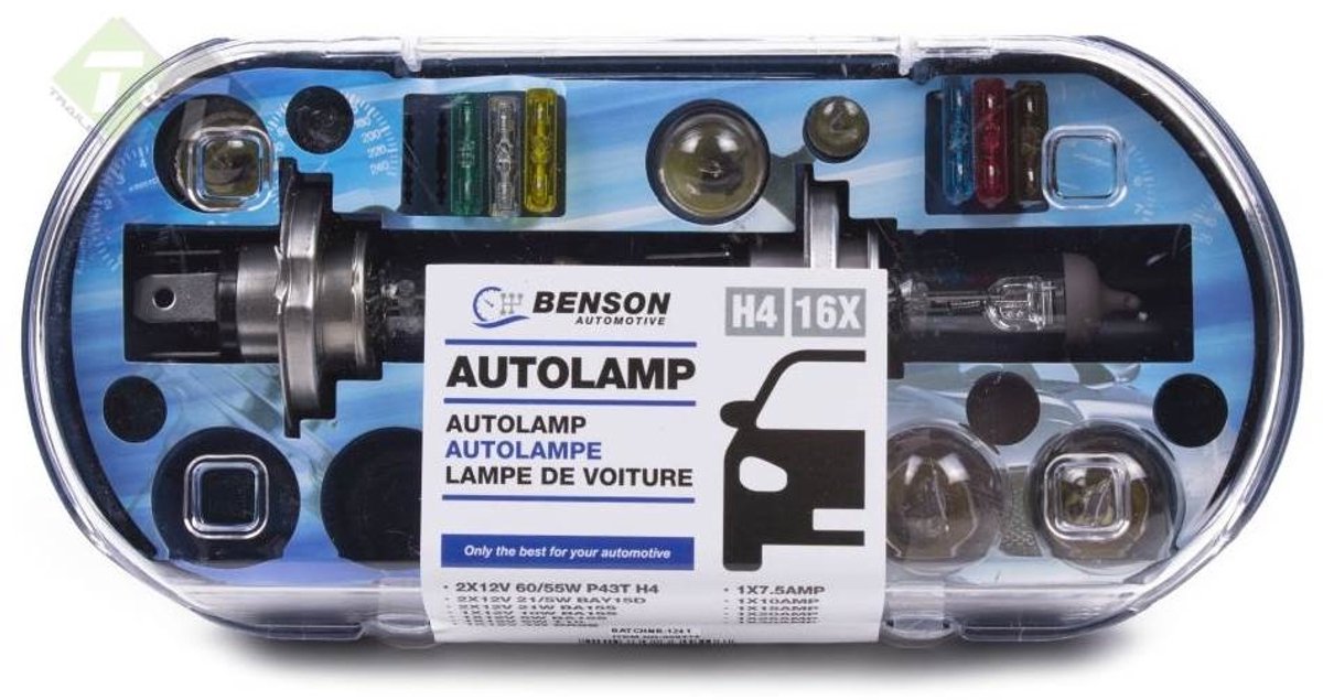 H4 Lampenset - 16 delig - Autolamp set - Benson