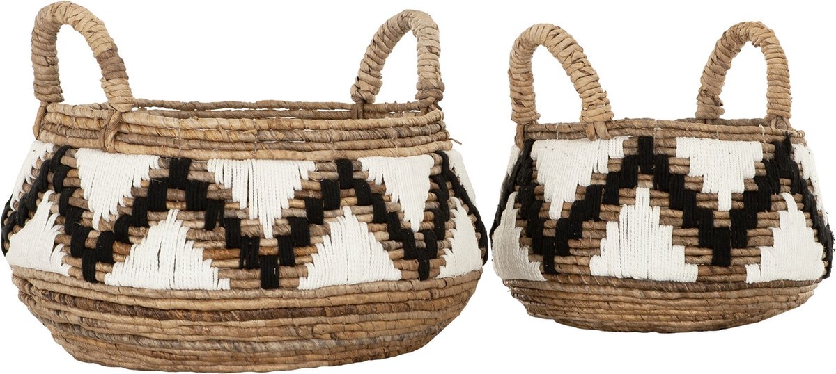 MUST Living Basket Mendoza, set of 2,33xØ37 cm / 34xØ47 cm