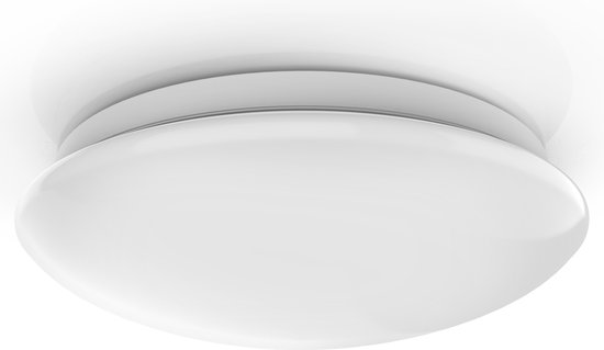 B.K.Licht - Plafonnier - lumière blanche neutre - plafond de cuisine - salon - blanc - design - Ø28 cm