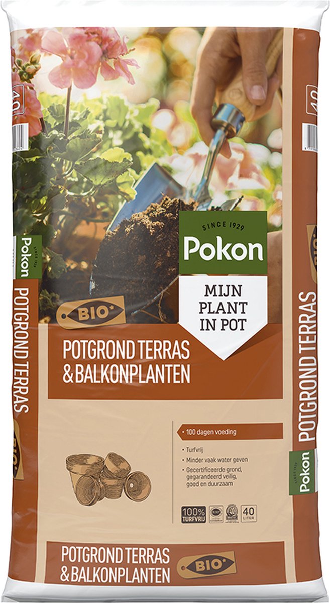 Pokon Bio Terras & balkon potgrond - Potgrond - 40 L