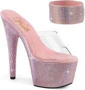 Pleaser - BEJEWELED-712RS Muiltjes - US 6 - 36 Shoes - Roze