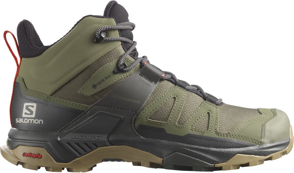 Salomon X Ultra 4 Mid Gtx Heren Hoge Wandelschoen Deep Lichen /Peat/Kelp 10 Groen