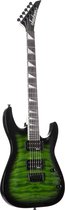 Jackson JS Series Dinky Arch Top JS32Q DKA HT AM Transparent Green Burst - Elektrische gitaar