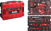 kwb mallette à outils / jeu d'outils, 80 pièces, compatible avec Einhell E-Case, robuste et de haute qualité, idéale pour la maison ou le garage, doublée d'inserts à outils et de mousse dans le couvercle