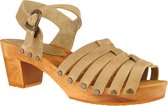 Sanita Clogs Damen Sandale Wood-Silo Square Sandal Nature-39