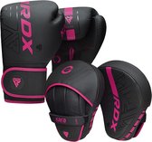 RDX Sports F6 Kara Bokshandschoenen Training 10 oz & Bokspads Roze