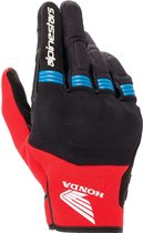 Alpinestars Honda Copper Glove Black Bright Red Blue XL - Maat XL - Handschoen