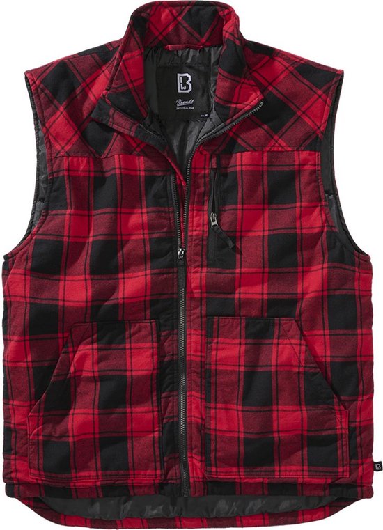 Brandit - Lumber Mouwloos jacket - 6XL - Rood/Zwart