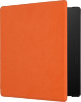 Étui kwmobile compatible avec Amazon Kindle Oasis 10. Generation cover - Housse liseuse en microfibre - Etui en orange
